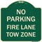 Signmission No Parking Fire Lane Tow Zone K-1645 Heavy-Gauge Aluminum Sign, 18" x 18", G-1818-23733 A-DES-G-1818-23733 - alternate 1